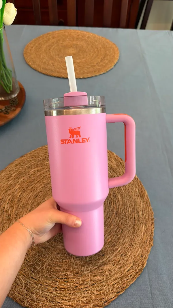 Pink Stanley 40oz Stainless Steel Quencher Tumbler - Image 2