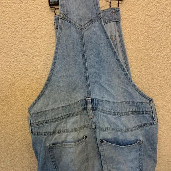 Lei denim short overalls sz S y2k 90s light wash casual western cowgirlcore long - Image 8