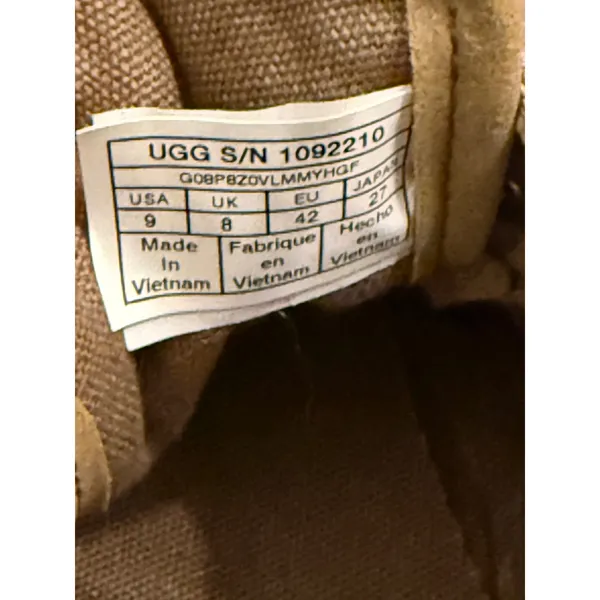 UGG Neumel‎ Ripstop Suede Tan Chukka Boots Womens Lace Up Desert Boots Sz 9 - Image 9