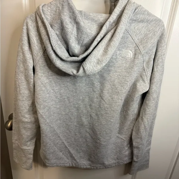 Women grey the North Face full zip hoodie - Image 7