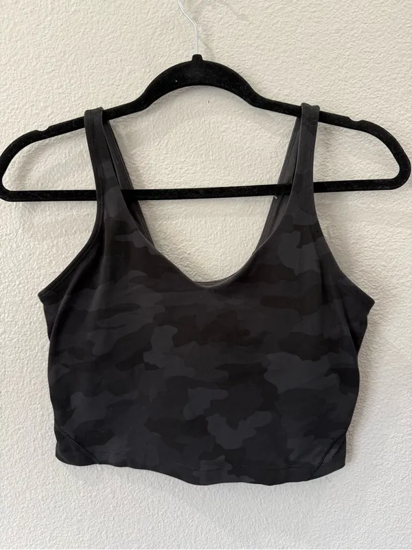 lululemon athletica Black Camo Longline Bralette - Image 3