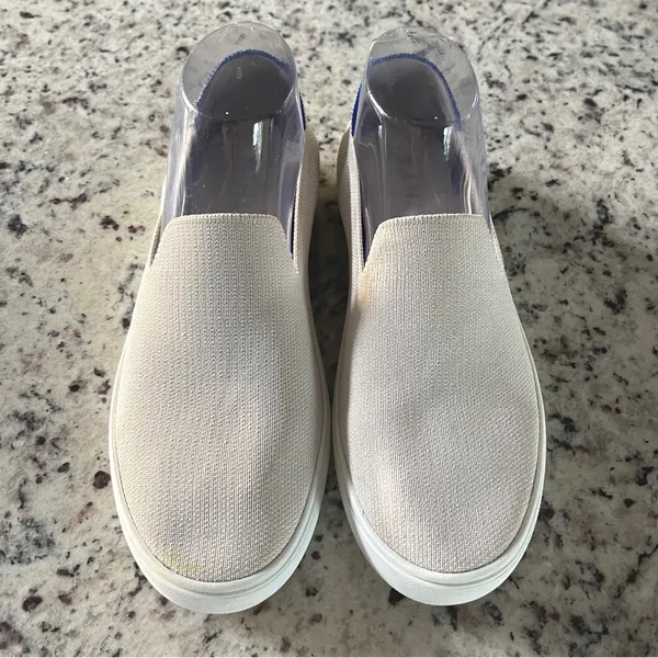Rothy's The Sneaker Women 8.5 Sand Tan Minimalist Slip On Sustainable Shoes - Image 4