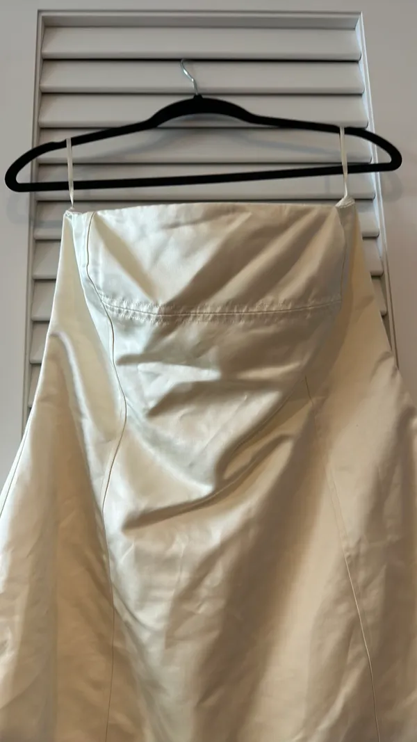 Weworewhat Ivory silk Dress - Image 3