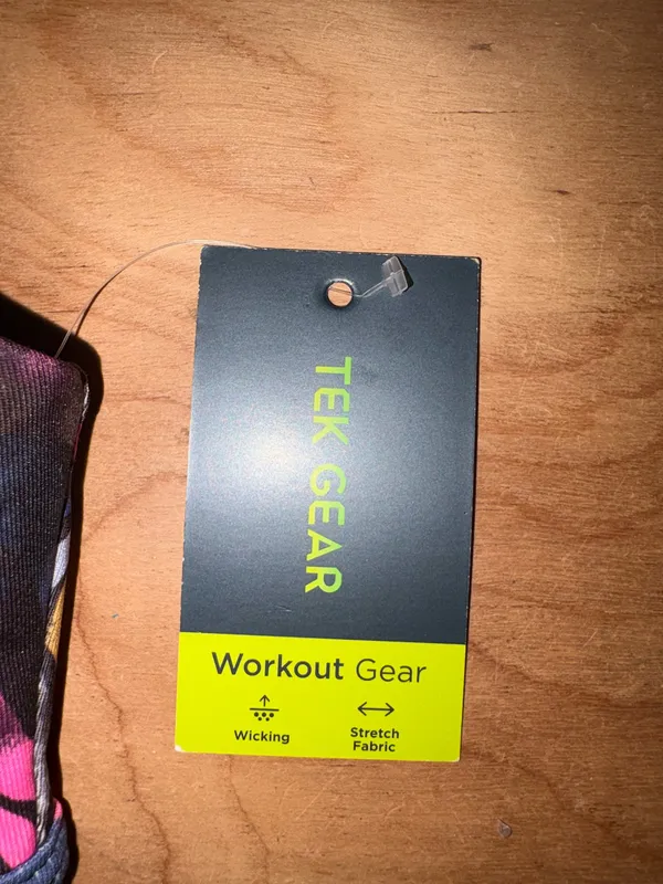 Tek Gear front-zipper, graffiti print sports bra - Image 6