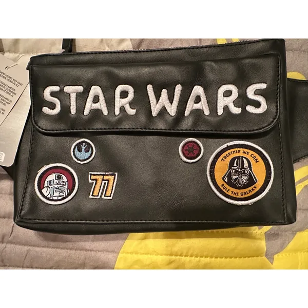 NWOT Disney Parks Star Wars Darth Vader Galaxy Crossbody Bag Fanny Pack - Image 2
