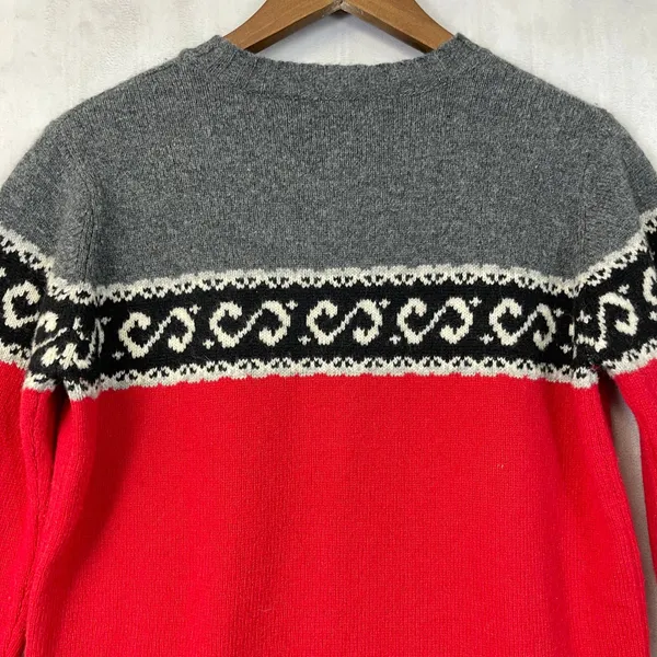 NorthWestBlue Women Fair Isle Lambswool Sweater Size S Nordic Apres Ski‎ Cabin - Image 7