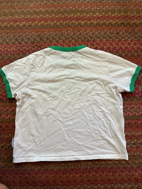 THE LAUNDRY ROOM Enjoy Sprite White Ringer Tee with Green Trim - Image 4