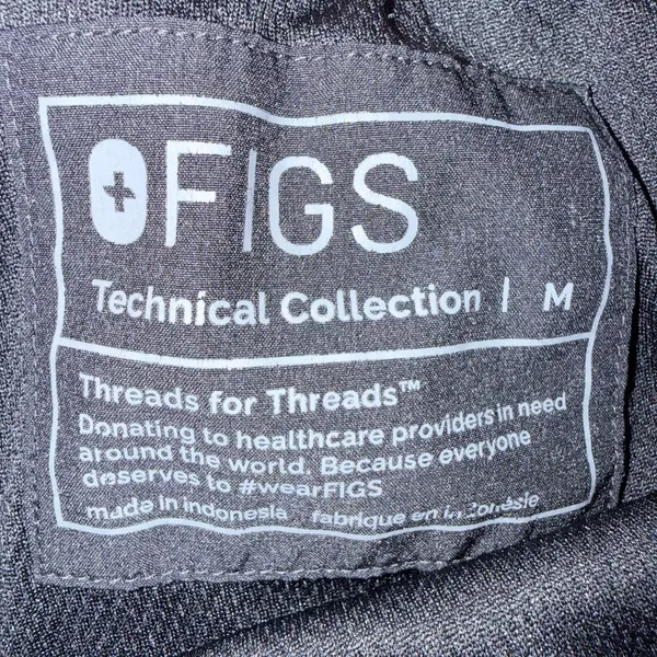 Figs Technical Collection Women's Black Jogger Scrub Pants Nursing Doctor Sze M - Image 4