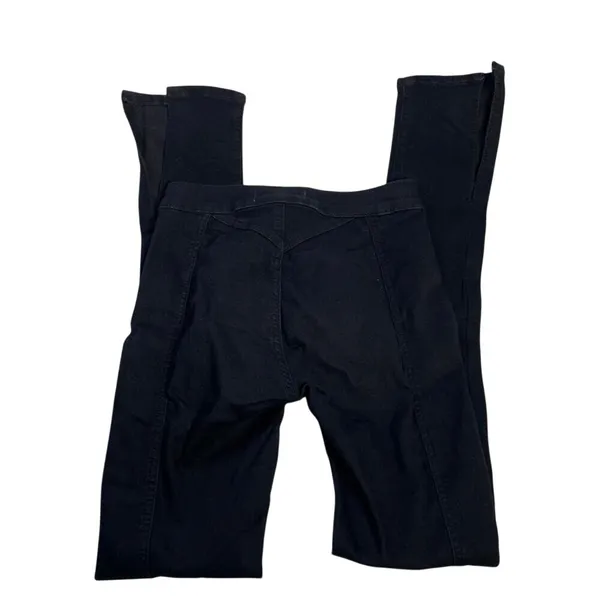 Free People‎ We The Free Black High Rise Skinny Jeans Split Hem Size 24 - Image 4