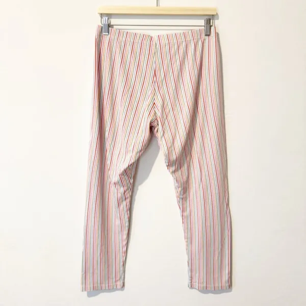 Roller Rabbit Party Stripe Pants Medium Pima Cotton DopamineDressing Cozy Preppy - Image 9