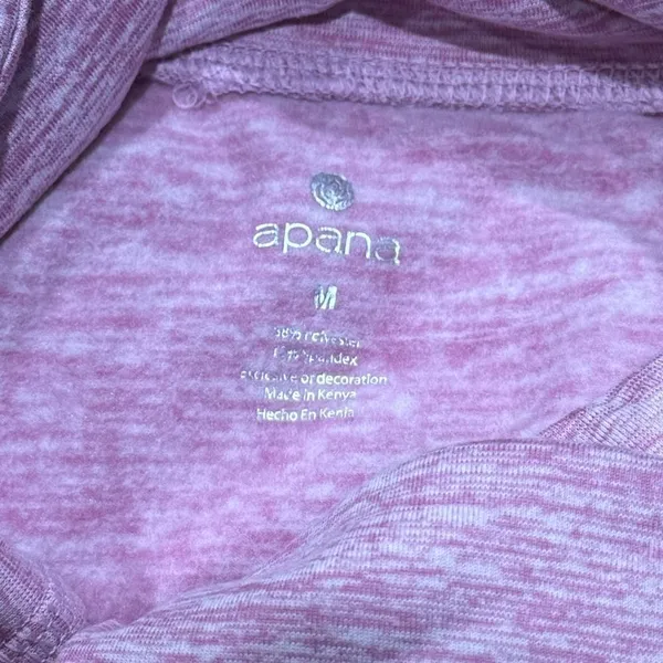 NEW Apana Mauve Fleece Lined Long Sleeve Top Women’s Medium - Image 2