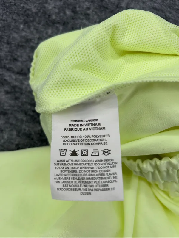 Nike Women's Sportswear Woven Pants in a bright neon green/yellow XS - Image 9