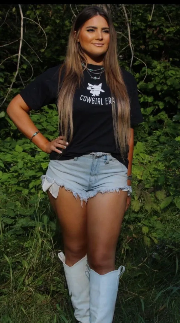 Western Playboy Tee Black Size M - Image 2