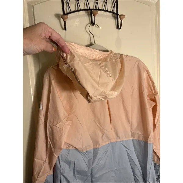 Columbia Woman's Hooded Zip Front Lightweight 2-Tone Windbreaker Size Medium‎ - Image 8