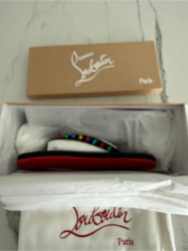 Christian Louboutin Loubi Flip Spikes Thong Sandals - Image 6