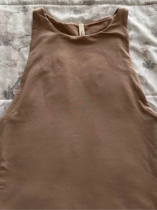 Aritzia The Group Babaton Sleeveless high Neck Bodysuit in Taupe, size XS casual - Image 15