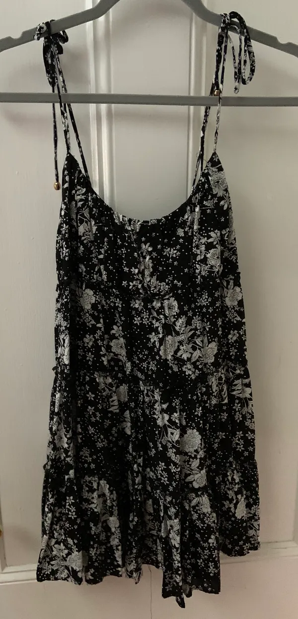 Hazel Boutique Black And White Flora Sundress - Image 2
