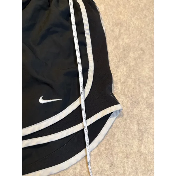 Nike Dri-FIT Tempo Running Shorts Black White Mesh Trim 716453-010 Womens Large - Image 3