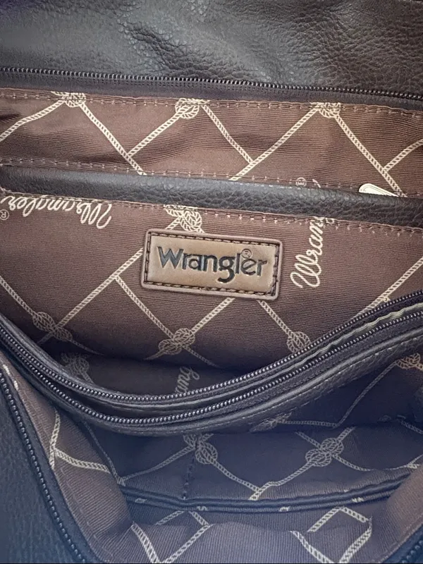Wrangler Vintage Leather Hobo Bag - Image 7