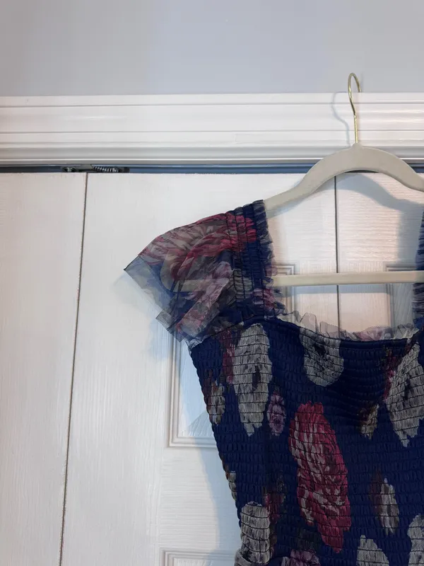 NWT Baltic Born Navy Tulle Midi Dress - Image 3