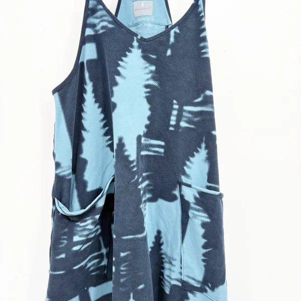 FP Movement Womens Hotshot Winter Forest Navy Boho Slouchy Jumpsuit Size M - Image 4