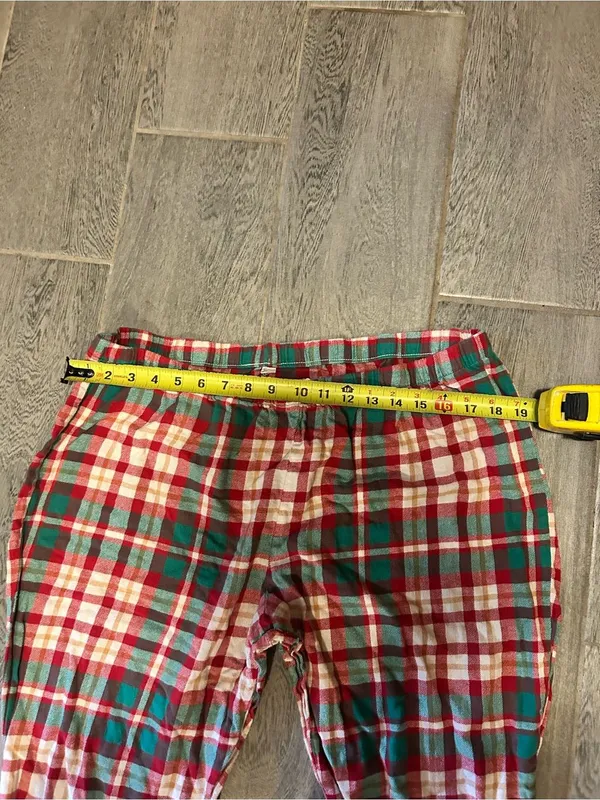 jammies for your family - green, red, and white plaid pajama pants - size xxl - Image 2