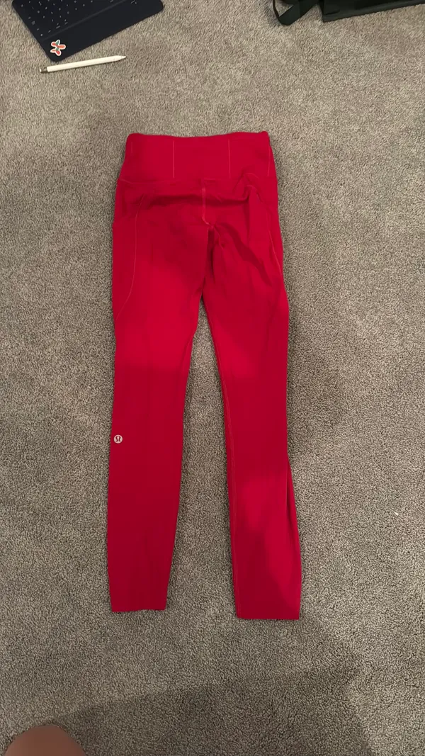 Lululemon Leggings High-Rise Red - Image 4