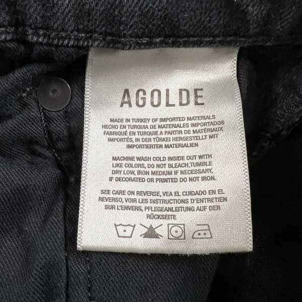 Agolde Nico High Rise Slim in Spirit Black Jeans High Rise 26” Inseam Size 26 - Image 6