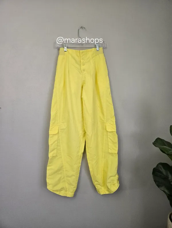 Free People Movement Mesmerize Me Pants Yellow - Image 4