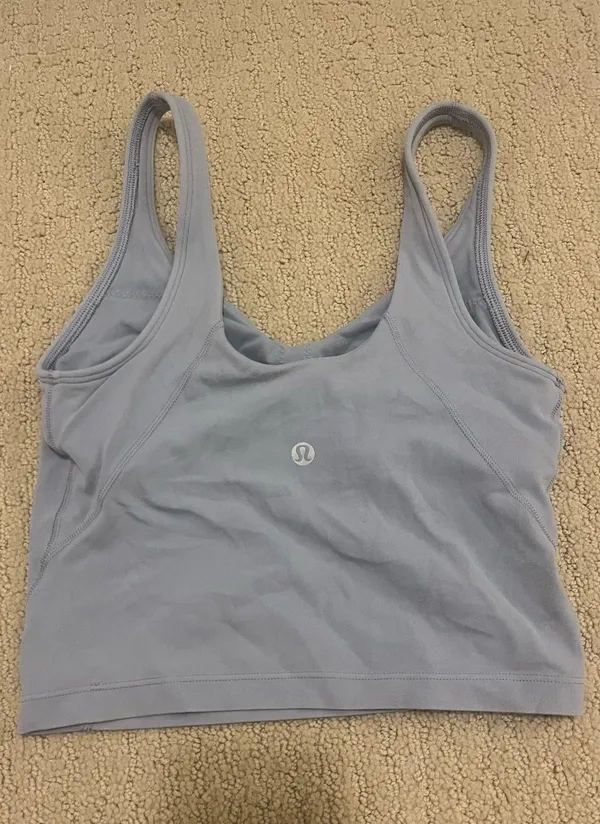 Greyish Blue Lululemon Align Tank Top  - Image 2