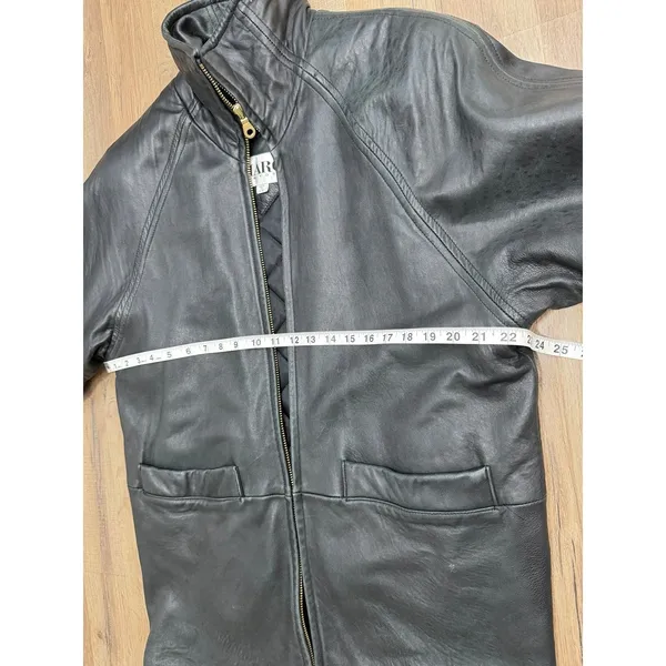 Marc New‎ York Leather Jacket Black Quilted Lined Zip Coat Women Small - Image 11