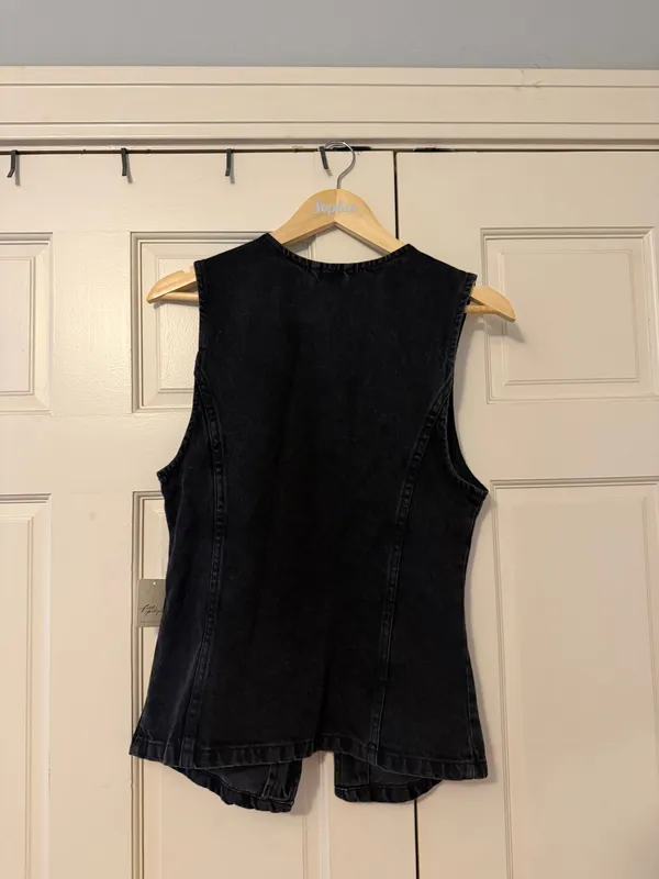Free People Vest Denim - Image 3