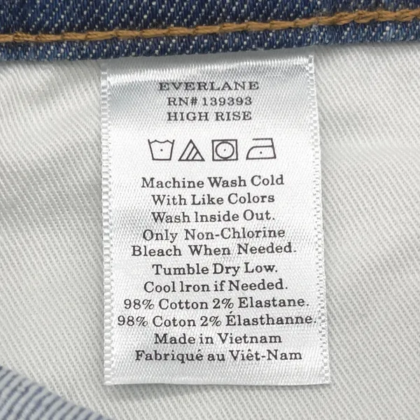 Everlane‎ High Rise Skinny Jeans Womens 23 Stretch Minimalist Indie Clean Girl - Image 13