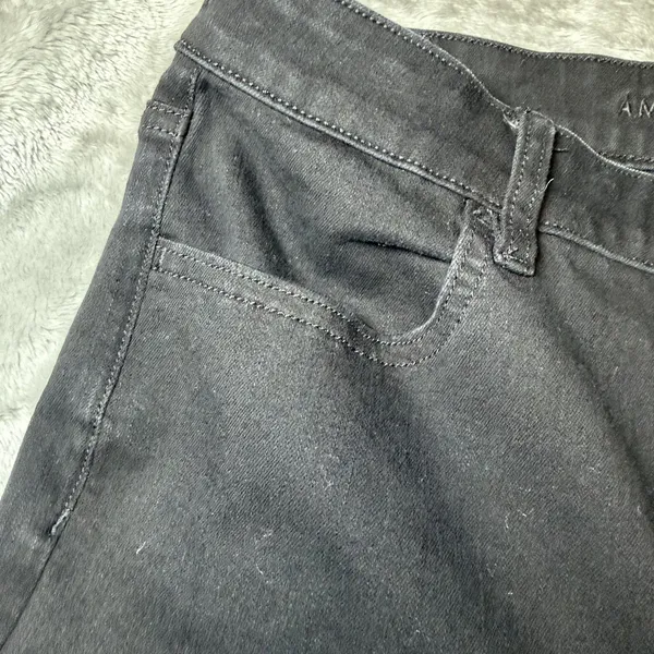 American Eagle Womens Size 12 Long The Dream Jean Black High Rise Jegging Skinny - Image 16