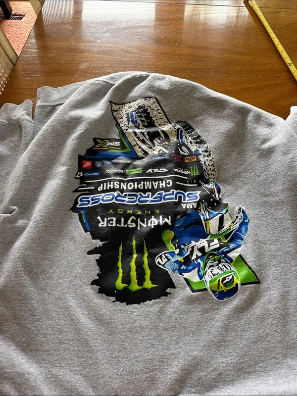 Supercross Crewneck Gray Size XL - Image 5