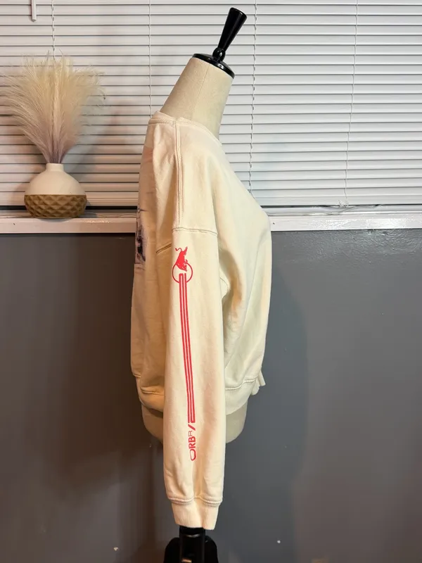 American Eagle x Oracle Red Bull Racing F1 Graphic Sweatshirt Cream Size M - Image 5