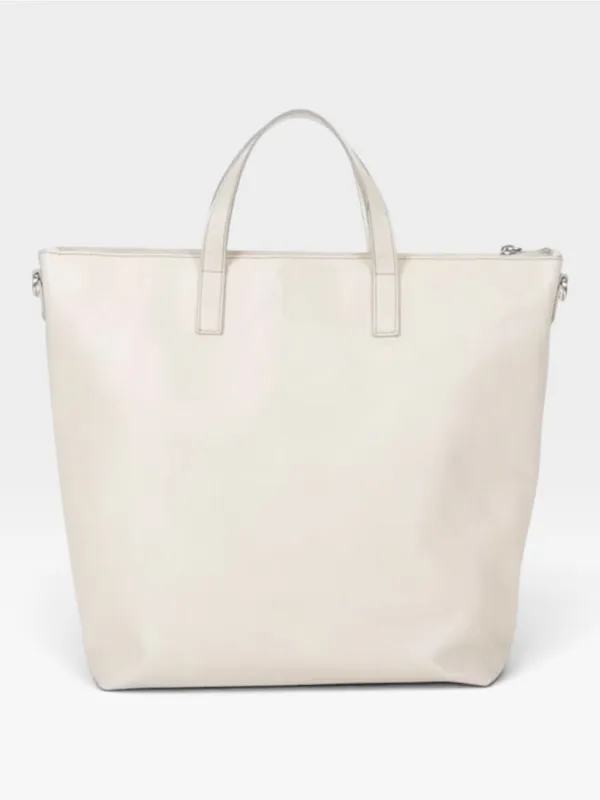 Prada White Saffiano Leather Large Tote Bag Purse WITH COA - Image 4