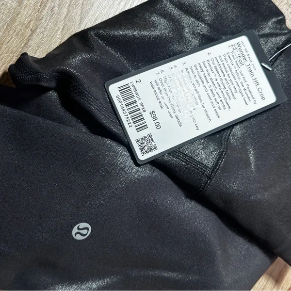 lululemon athletica Black Shiny High-Rise Leggings - Image 7