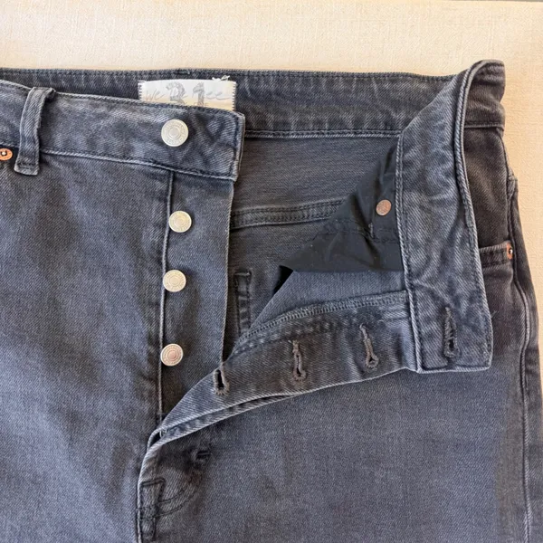We The Free Distressed High Rise Skinny Jeans Womens 31 Black - Image 10