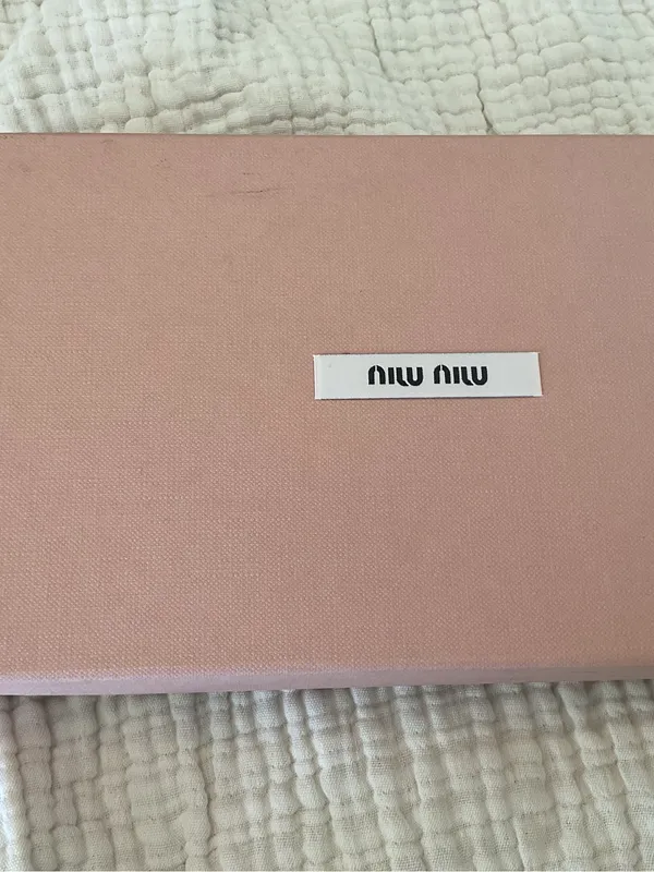 Miu Miu Matelasse Zip Wallet Pink Gold w/ Box - Image 2