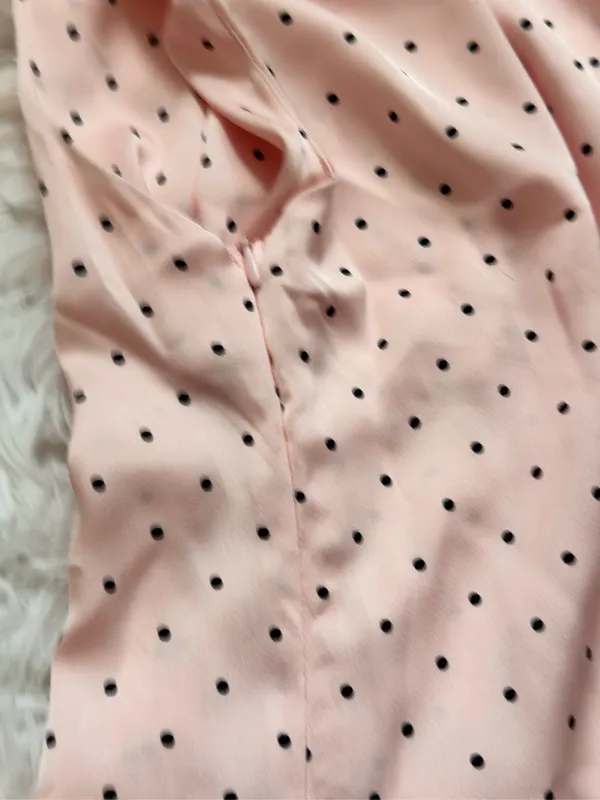 Pink polka dot top Size XS - Image 3