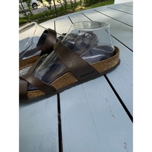 Birkenstock Mayari Brown Birko-Flor Sandals Women’s Size 37 US 6 Comfort Slides - Image 7
