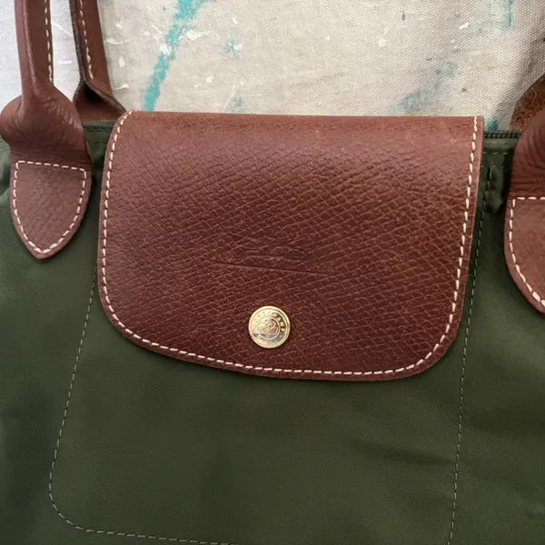 Longchamp Small Le Pliage Tote, Dark Green - Image 3