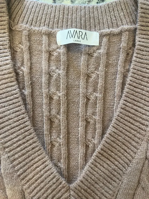 Avara sweater vest Tan Size L - Image 2