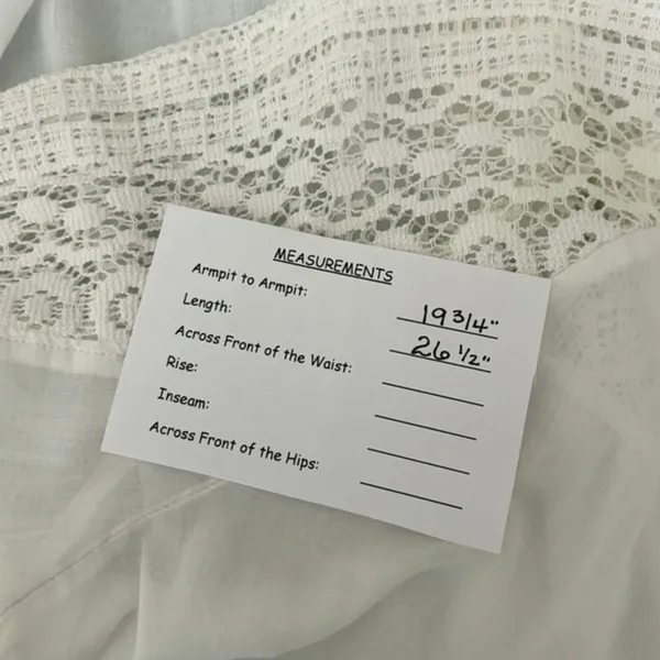 Anthropologie HOLDING HORSES White Lace Sleeve Buttondown‎ Shirt Top Lacey Small - Image 13