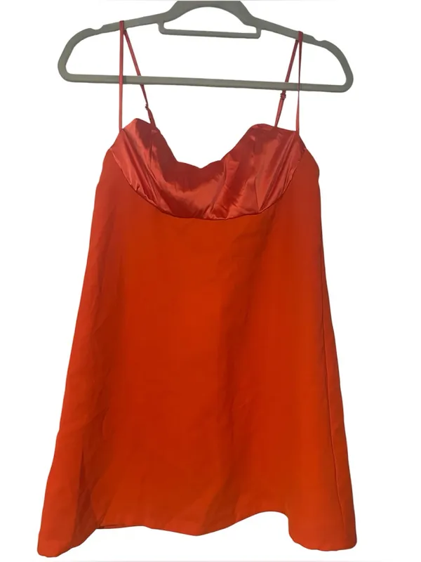 Free People Mila Mini Dress in Tiger Lily - Image 3