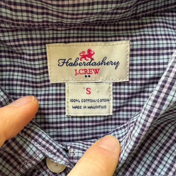 J.Crew Haberdashery Plaid Poplin Button Down Shirt - Image 3