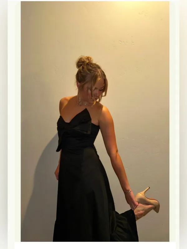 Anthropologie Hutch Bow Tie Maxi Dress - Image 3
