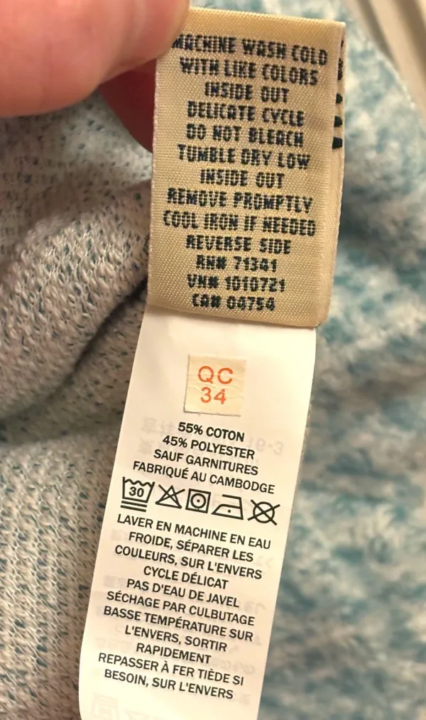 LL Bean Women’s Small Mottled Full Zip Fleece Cardigan Heathered Gorpcore Fitted - Image 12