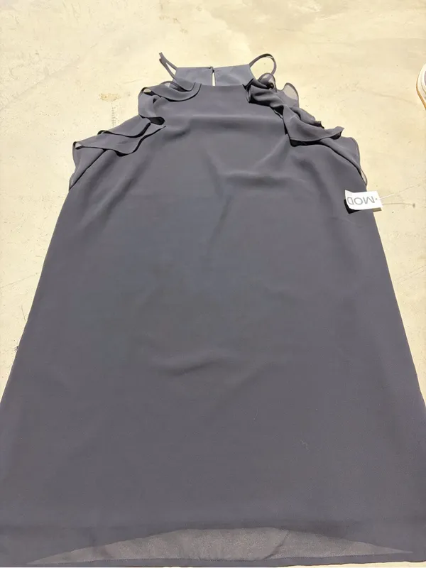 Ravish behind Sleeveless Ruffle Dress charcoal large - Image 2